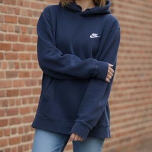 Nike Navy Blue Hoodie Medium 22”